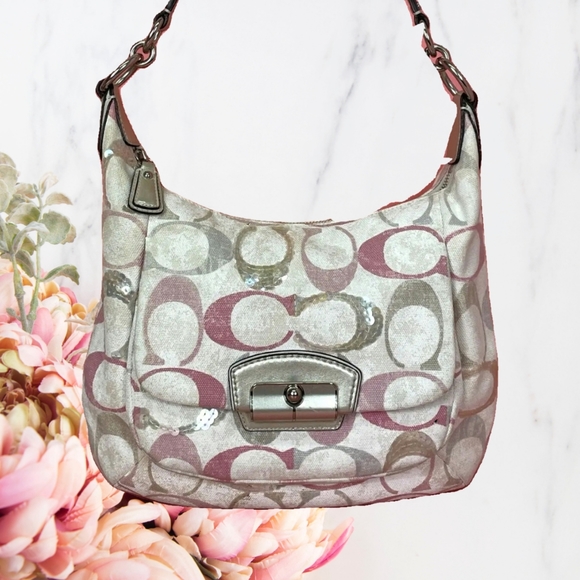 Coach sig multi color hobo - Picture 9 of 9